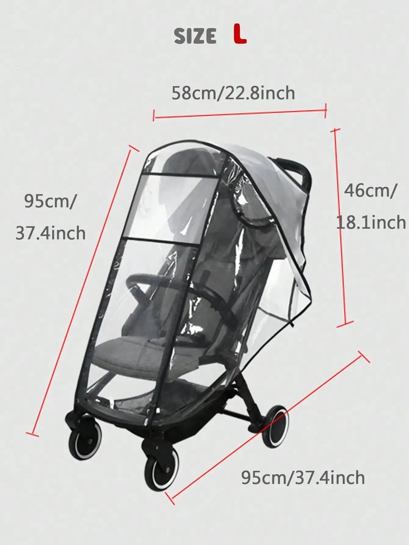 Baby stroller accessories waterproof and rainproof cover