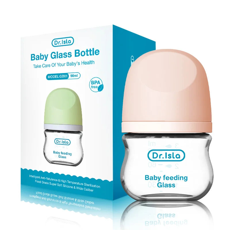 Baby Anti-flatulence BPA free Glass Bottle
