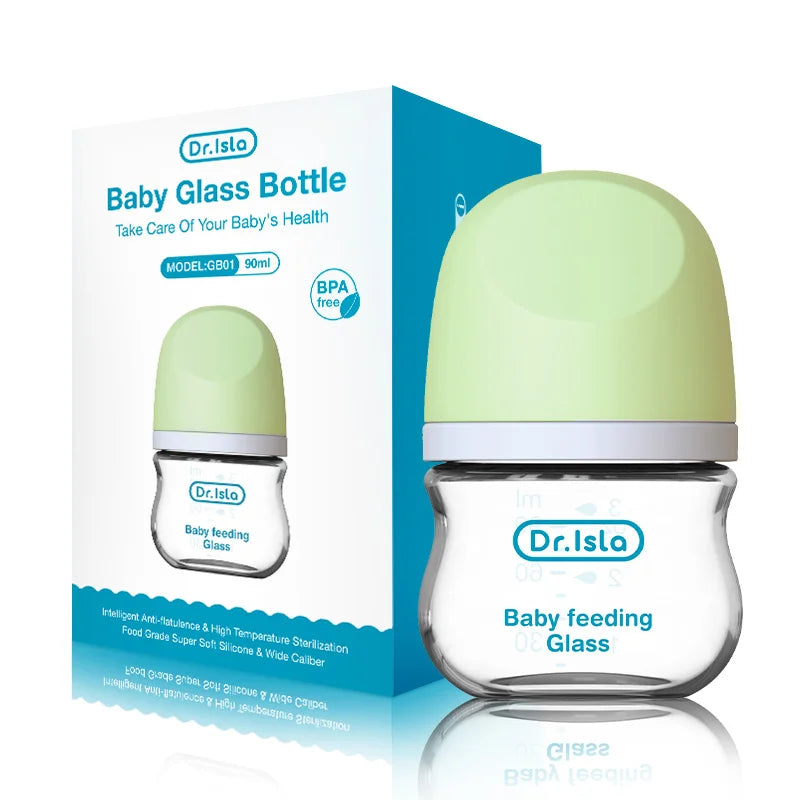 Baby Anti-flatulence BPA free Glass Bottle