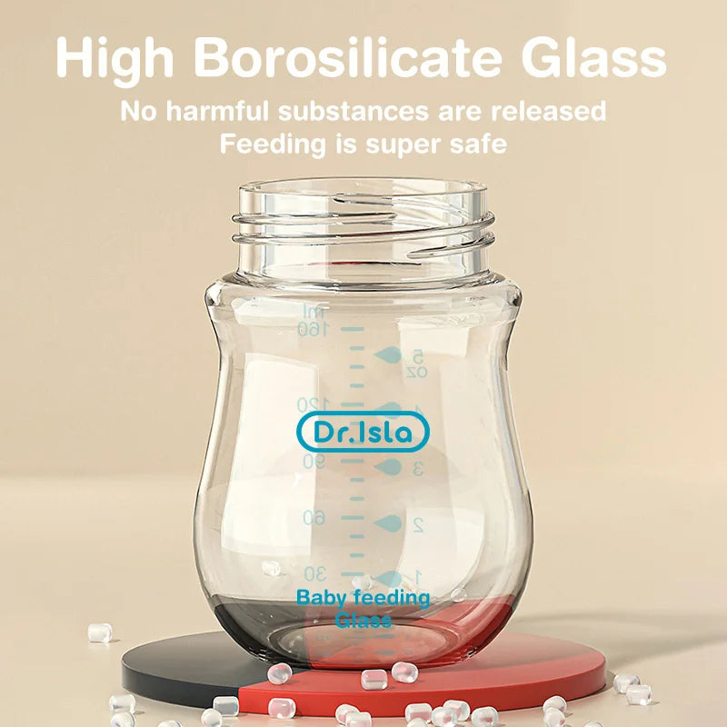 Baby Anti-flatulence BPA free Glass Bottle